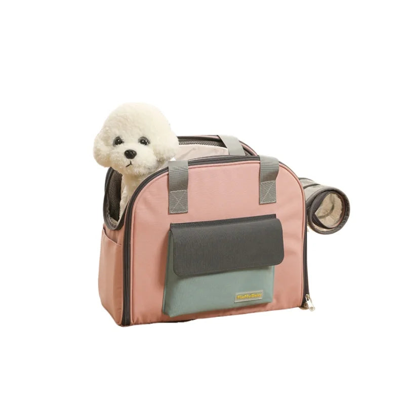 Multifunctional Pet Bag Cats and Dogs Comfortable Breathable Shoulder Bag Pet Carrier Dog Backpack Puppy Handbag Weight<4KG